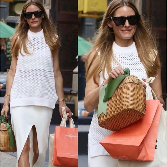 Vince Open Knit Crochet Tunic Top/Sleeveless Mesh sweater in XS, Navy blue - Picture 3 of 10